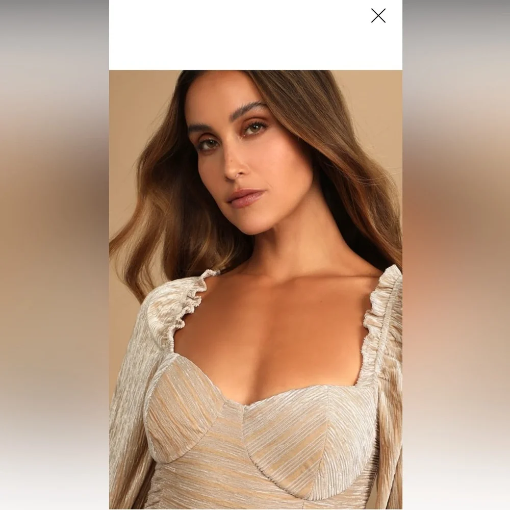 Lulus new with tags size medium celebrate me velvet - Picture 7 of 8